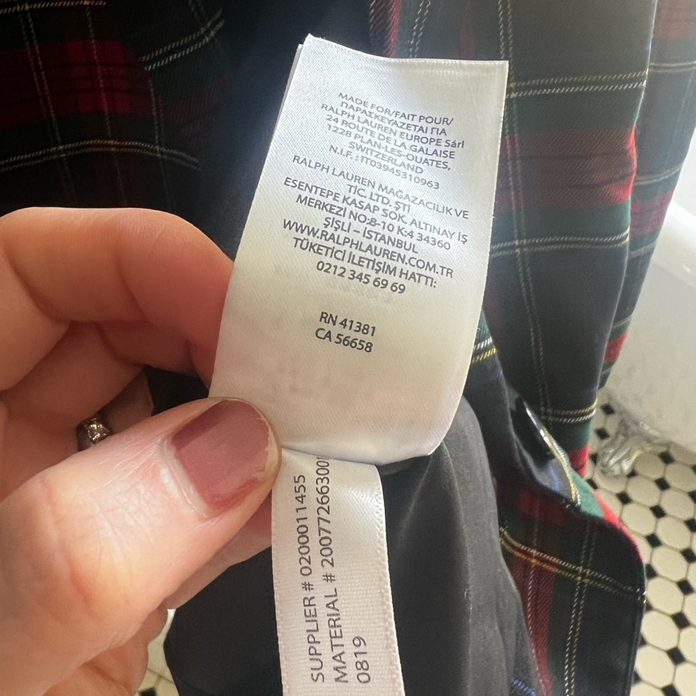 ** RALPH LAUREN TARTAN PLAID
PINTEREST RUNWAY CLASSIC CLUB
BLAZER JACKET 8 - Picture 6 of 9